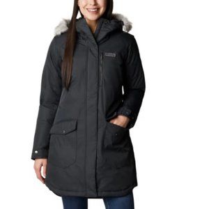 Columbia Suttle Mountain Long Insulated Jacket (Black, Size M)